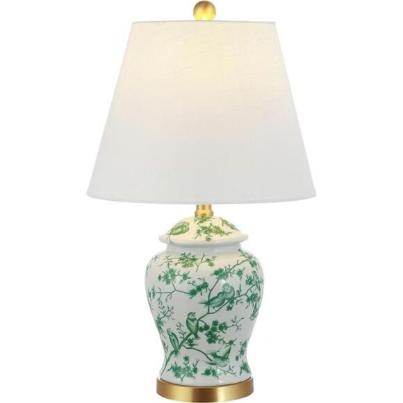 Chinoiserie ginger jar table lamp LED bulb included for bedroom living room deco - Picture 1 of 7